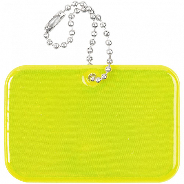 Светоотражатель Spare Care, прямоугольник, желтый неон с логотипом в Самаре заказать по выгодной цене в кибермаркете AvroraStore