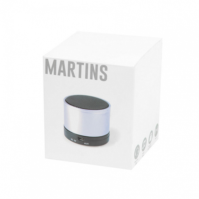 Портативная bluetooth-колонка "Martins" с логотипом в Самаре заказать по выгодной цене в кибермаркете AvroraStore