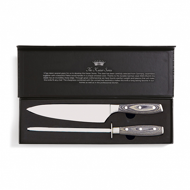 Набор VINGA Kaiser из точилки и кухонного ножа с логотипом в Самаре заказать по выгодной цене в кибермаркете AvroraStore