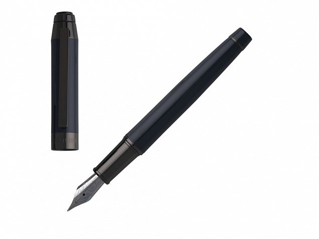 Ручка перьевая Heritage Dark Blue с логотипом в Самаре заказать по выгодной цене в кибермаркете AvroraStore