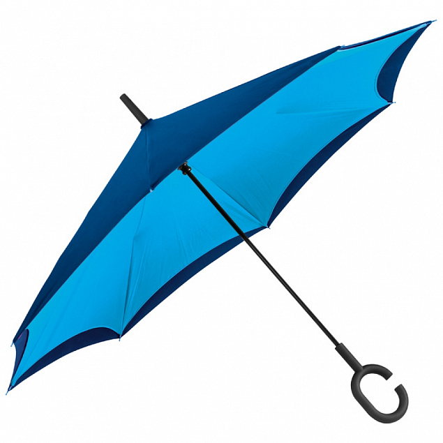 Зонт складной наоборот с логотипом в Самаре заказать по выгодной цене в кибермаркете AvroraStore