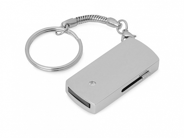 USB 2.0- флешка на 8 Гб с выдвижным механизмом и мини чипом с логотипом в Самаре заказать по выгодной цене в кибермаркете AvroraStore