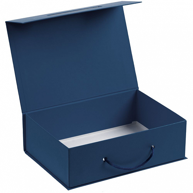 Коробка Matter, синяя с логотипом в Самаре заказать по выгодной цене в кибермаркете AvroraStore
