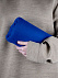 Флисовый плед Warm&Peace, ярко-синий с логотипом в Самаре заказать по выгодной цене в кибермаркете AvroraStore