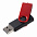 Флешка Twist Color, белая с красным, 16 Гб с логотипом в Самаре заказать по выгодной цене в кибермаркете AvroraStore
