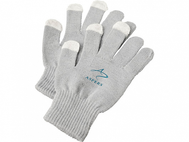 Сенсорные перчатки Billy, светло-серый с логотипом в Самаре заказать по выгодной цене в кибермаркете AvroraStore