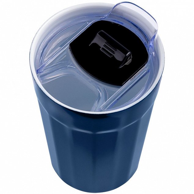 Термостакан iconyMug, темно-синий с логотипом в Самаре заказать по выгодной цене в кибермаркете AvroraStore