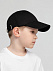 Бейсболка детская Capture Kids, черная с логотипом в Самаре заказать по выгодной цене в кибермаркете AvroraStore