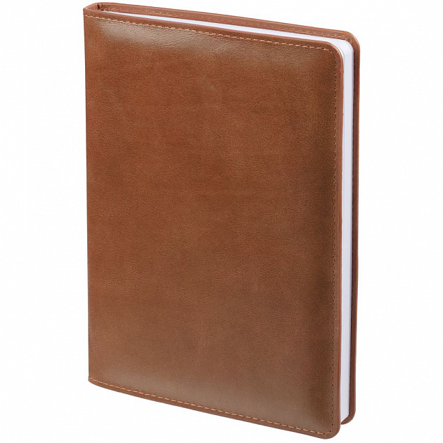 Ежедневник недатированный Termini, коричневый с логотипом в Самаре заказать по выгодной цене в кибермаркете AvroraStore