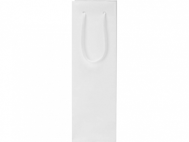 Пакет под бутылку Imilit 11х35х11 см, белый с логотипом в Самаре заказать по выгодной цене в кибермаркете AvroraStore