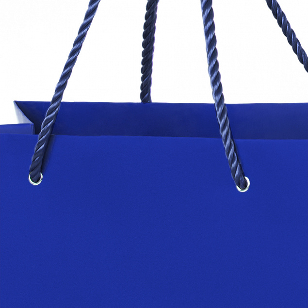 Пакет подарочный BIG GLAM 32х12х43 см, синий с логотипом в Самаре заказать по выгодной цене в кибермаркете AvroraStore