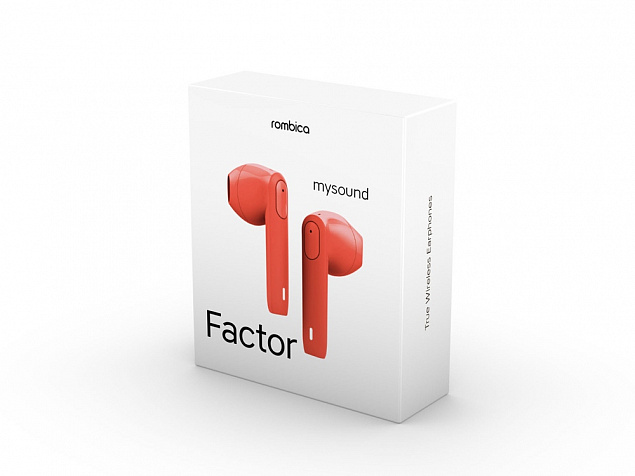 Наушники Rombica Mysound Factor Red с логотипом в Самаре заказать по выгодной цене в кибермаркете AvroraStore