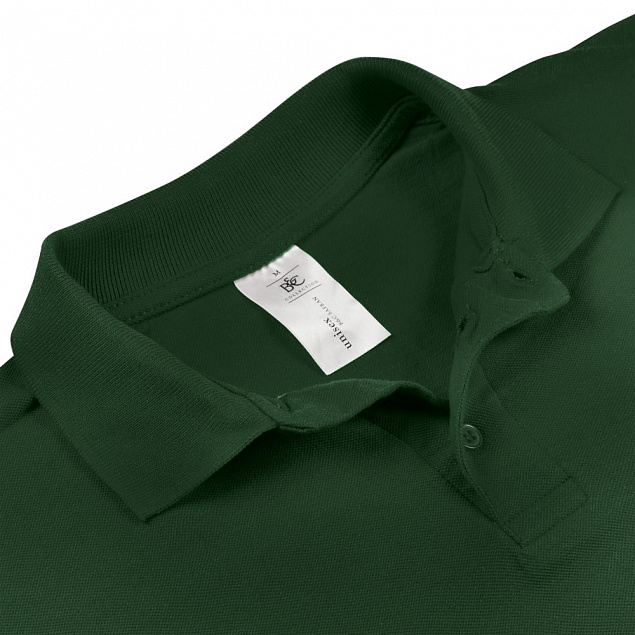 Рубашка поло Safran темно-зеленая с логотипом в Самаре заказать по выгодной цене в кибермаркете AvroraStore