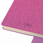 Бизнес-блокнот А5  "Provence", розовый , мягкая обложка, в клетку с логотипом в Самаре заказать по выгодной цене в кибермаркете AvroraStore