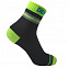 Водонепроницаемые носки Pro Visibility Cycling, черные с зеленым с логотипом в Самаре заказать по выгодной цене в кибермаркете AvroraStore