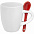 Кофейная кружка Pairy с ложкой, белая с логотипом в Самаре заказать по выгодной цене в кибермаркете AvroraStore