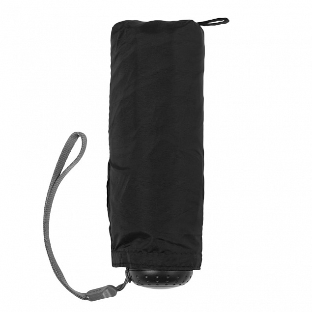 Зонт складной 811 X1 в кейсе, черный с логотипом в Самаре заказать по выгодной цене в кибермаркете AvroraStore