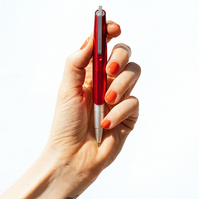 Шариковая ручка PF Go, красная с логотипом в Самаре заказать по выгодной цене в кибермаркете AvroraStore