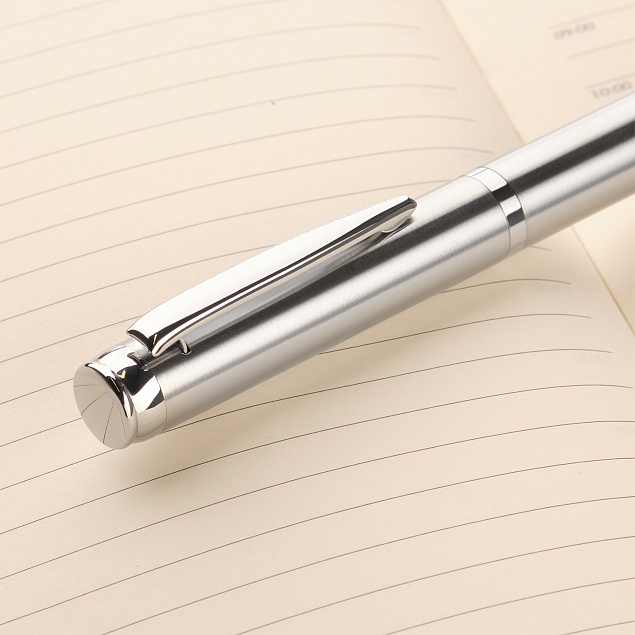 Шариковая ручка Sonata BP, серебро с логотипом в Самаре заказать по выгодной цене в кибермаркете AvroraStore