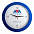 Часы настенные Vivid large, синие с логотипом в Самаре заказать по выгодной цене в кибермаркете AvroraStore