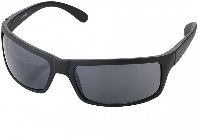 Солнцезащитные очки Sturdy сплошной черный с логотипом в Самаре заказать по выгодной цене в кибермаркете AvroraStore