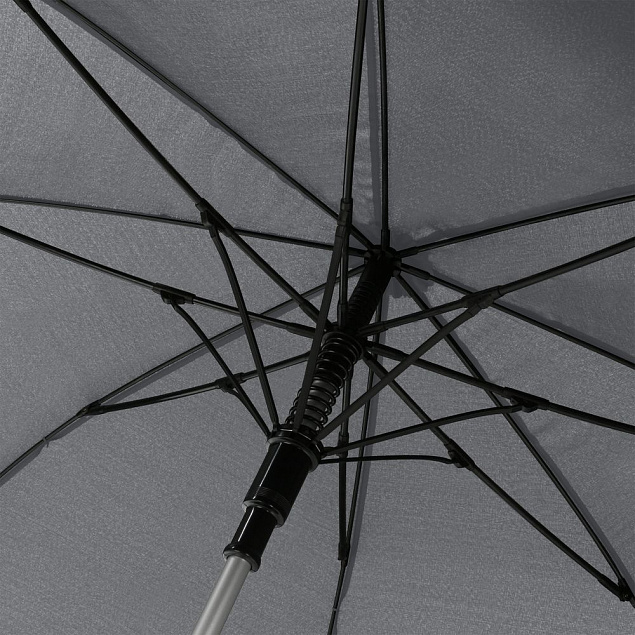 Зонт-трость Alu Golf AC, серый с логотипом в Самаре заказать по выгодной цене в кибермаркете AvroraStore