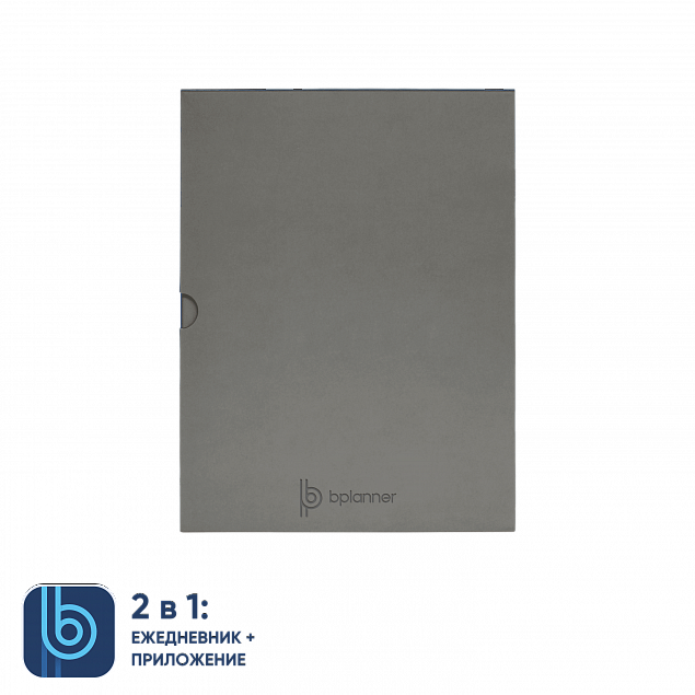 Коробка под ежедневник Bplanner (серый) с логотипом в Самаре заказать по выгодной цене в кибермаркете AvroraStore
