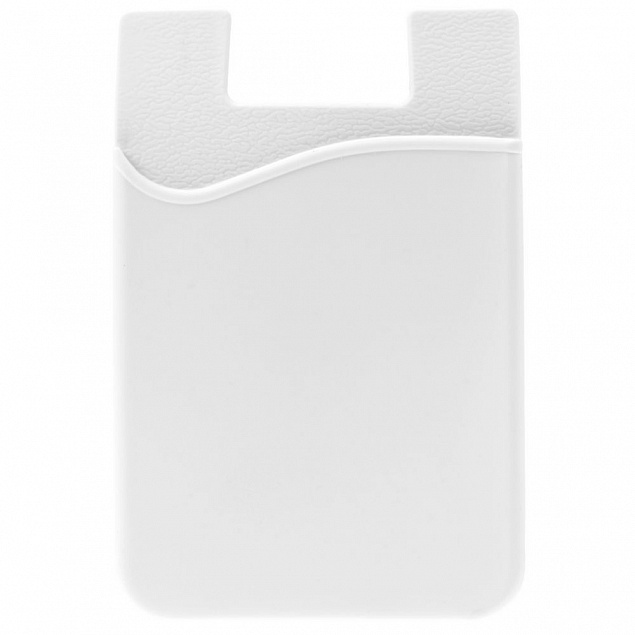 Чехол для карты на телефон Shelley, белый с логотипом в Самаре заказать по выгодной цене в кибермаркете AvroraStore