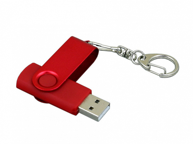 USB 3.0- флешка промо на 128 Гб с поворотным механизмом и однотонным металлическим клипом с логотипом в Самаре заказать по выгодной цене в кибермаркете AvroraStore