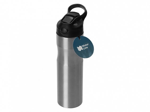Бутылка для воды Hike Waterline, нерж сталь, 850 мл, серебристый с логотипом в Самаре заказать по выгодной цене в кибермаркете AvroraStore