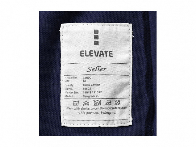 Рубашка поло Seller мужская, темно-синий с логотипом в Самаре заказать по выгодной цене в кибермаркете AvroraStore