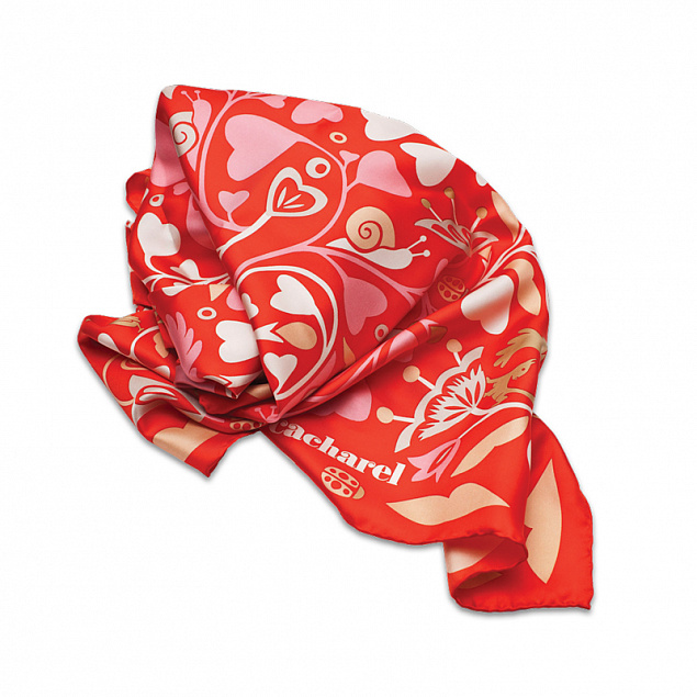 Платок шейный Fairy Garden Red с логотипом в Самаре заказать по выгодной цене в кибермаркете AvroraStore
