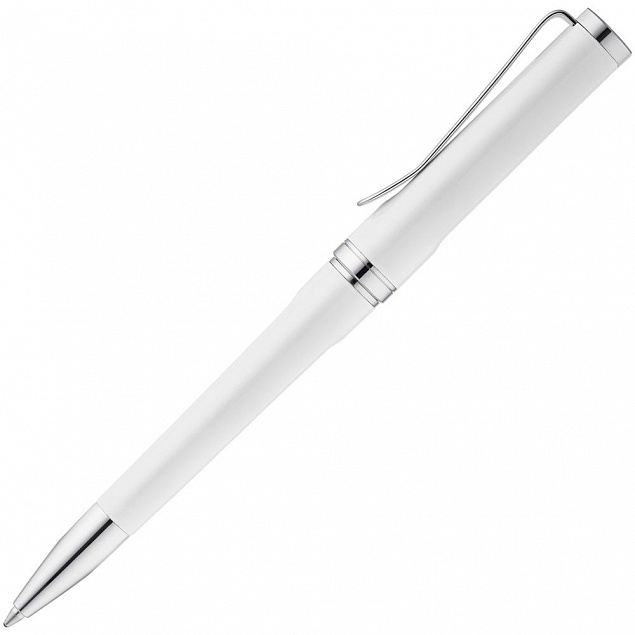 Ручка шариковая Phase, белая с логотипом в Самаре заказать по выгодной цене в кибермаркете AvroraStore