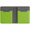 Картхолдер с отделением для купюр Dual, зеленый с логотипом в Самаре заказать по выгодной цене в кибермаркете AvroraStore