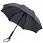Зонт-трость rainVestment, темно-синий меланж с логотипом в Самаре заказать по выгодной цене в кибермаркете AvroraStore