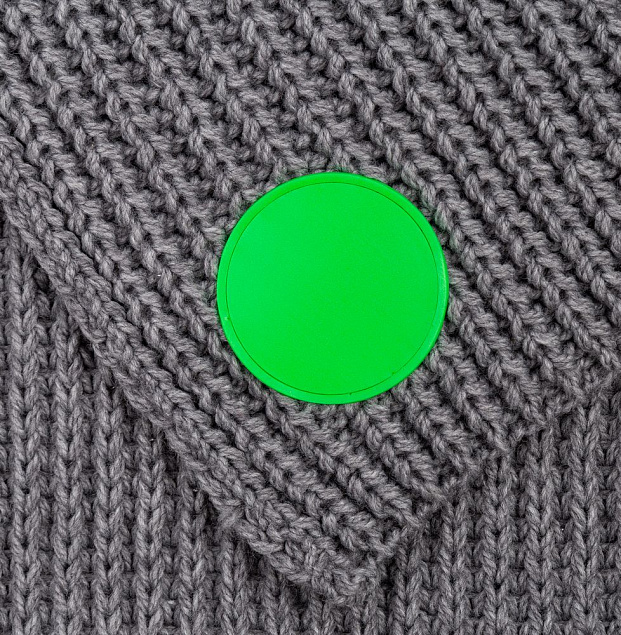 Лейбл из ПВХ Dzeta Round, M, зеленый неон с логотипом в Самаре заказать по выгодной цене в кибермаркете AvroraStore