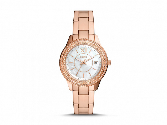 Часы наручные, женские. Fossil с логотипом в Самаре заказать по выгодной цене в кибермаркете AvroraStore