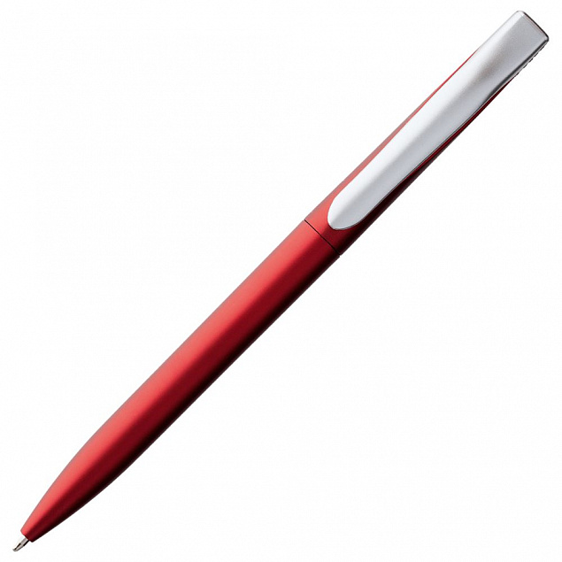 Ручка шариковая Pin Silver, красная с логотипом в Самаре заказать по выгодной цене в кибермаркете AvroraStore