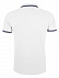 Рубашка поло женская PASADENA WOMEN 200 с контрастной отделкой, белая с синим с логотипом в Самаре заказать по выгодной цене в кибермаркете AvroraStore