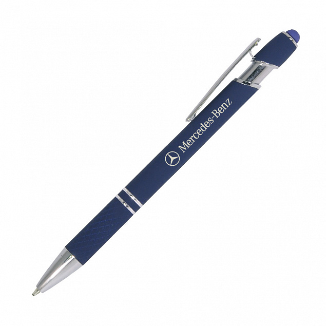 Шариковая ручка Comet, синяя с логотипом в Самаре заказать по выгодной цене в кибермаркете AvroraStore
