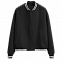Толстовка Бомбер унисекс STAN футер без начеса с контрастом 340, 71 Чёрный с логотипом в Самаре заказать по выгодной цене в кибермаркете AvroraStore