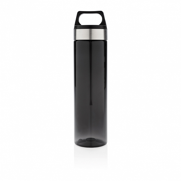 Стильная бутылка для воды Tritan, черная с логотипом в Самаре заказать по выгодной цене в кибермаркете AvroraStore