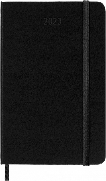 Ежедневник Moleskine Classic Pocket, датированный, черный с логотипом в Самаре заказать по выгодной цене в кибермаркете AvroraStore