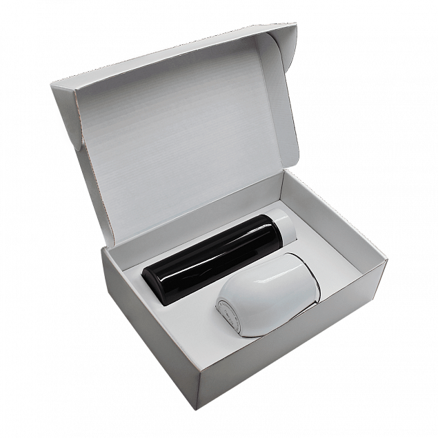 Набор Hot Box Duo CB white (черный с белым) с логотипом в Самаре заказать по выгодной цене в кибермаркете AvroraStore