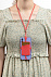 Чехол для карты на телефон Nicolaus, красный с логотипом в Самаре заказать по выгодной цене в кибермаркете AvroraStore