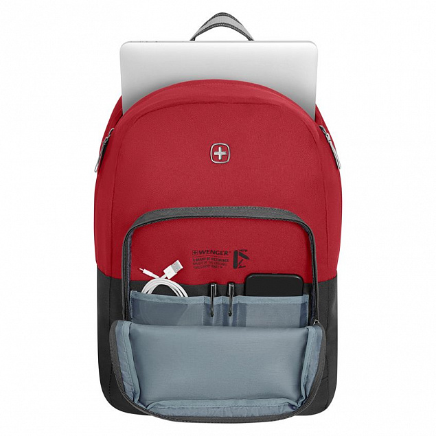 Рюкзак Next Crango, черный с красным с логотипом в Самаре заказать по выгодной цене в кибермаркете AvroraStore