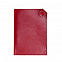 Чехол для паспорта PURE 140*90 мм., застежка на кнопке, натуральная кожа (фактурная), красный с логотипом в Самаре заказать по выгодной цене в кибермаркете AvroraStore