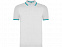 Рубашка поло Montreal мужская, белый/бирюзовый с логотипом в Самаре заказать по выгодной цене в кибермаркете AvroraStore