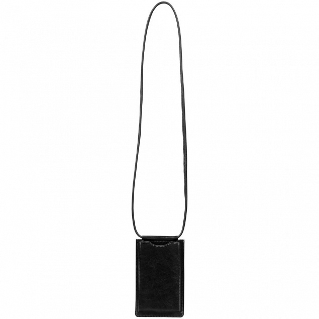 Сумочка для телефона Apache, черная с логотипом в Самаре заказать по выгодной цене в кибермаркете AvroraStore