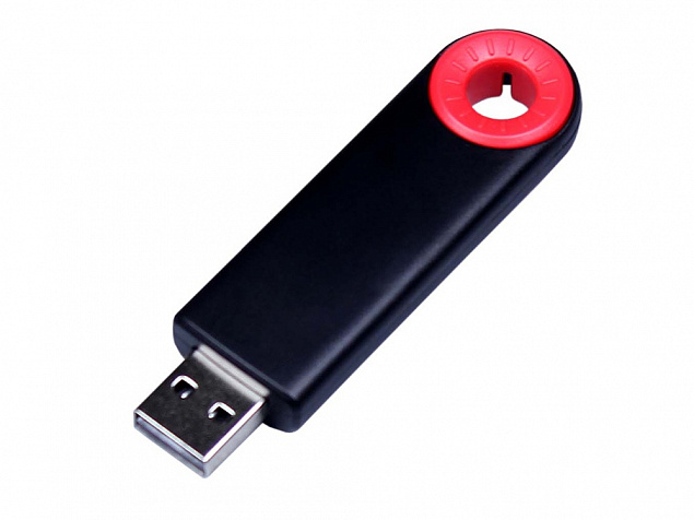 USB 3.0- флешка промо на 128 Гб прямоугольной формы, выдвижной механизм с логотипом в Самаре заказать по выгодной цене в кибермаркете AvroraStore